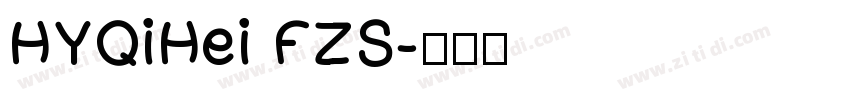 HYQiHei FZS字体转换